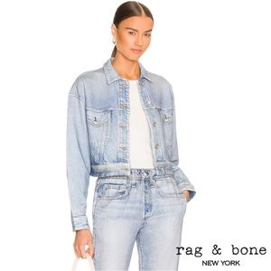 rag & bone Light Blue Jean Jacket